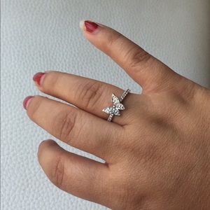 Diamond and gold ring